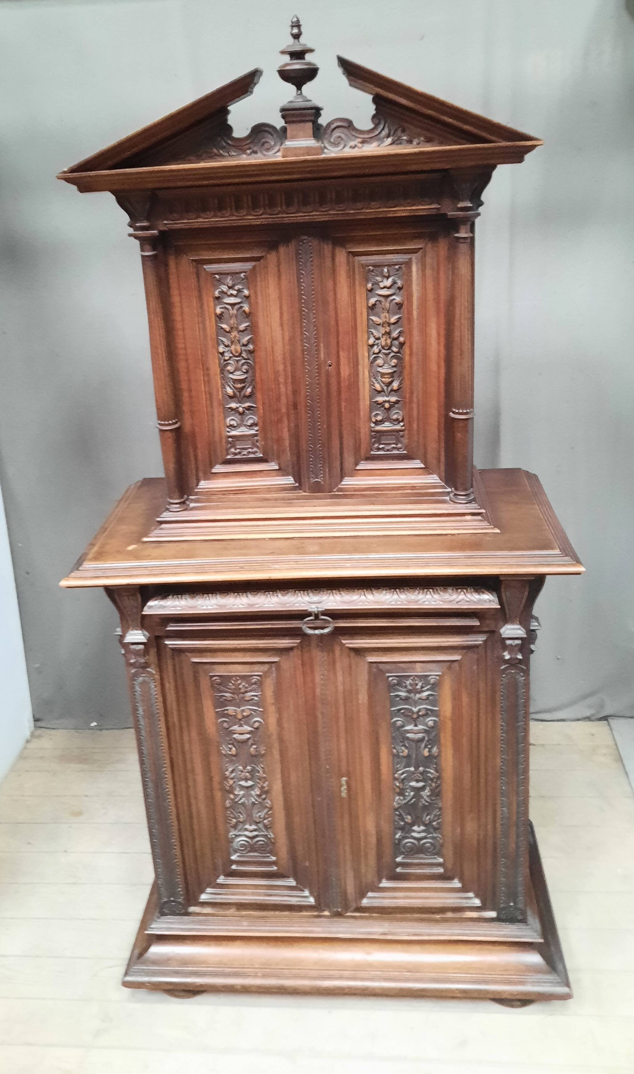 Renaissance style furniture with 4 doors