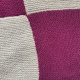 Plaid patchwork en laine
