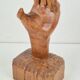 Brutalist Arts and Crafts Sculpture Wooden Hand, 1950s