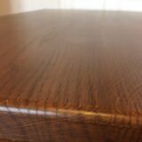 Metal and wood dining table