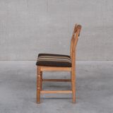 8 oak mid-century danish dining chairs