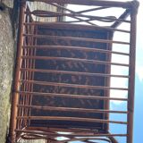 Rattan wall shelf
