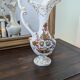 Antique Bassano ewer in cracked ceramic