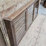 Old collector's wall display case in Burmese teak