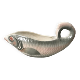 Fish gravy boat in slip digoin sarreguemines 50s