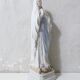 Old Virgin Mary statue in biscuit 25.5 cm