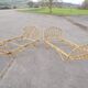 Old rattan bed pair