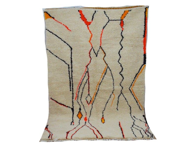 Handmade moroccan berber carpet 256 x 154 cm