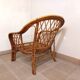 Vintage rattan armchair 60s