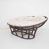 Manou two seater sofa with linnen cushion, The Netherlands 1970's