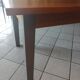 Solid walnut table circa 1980 with double patina