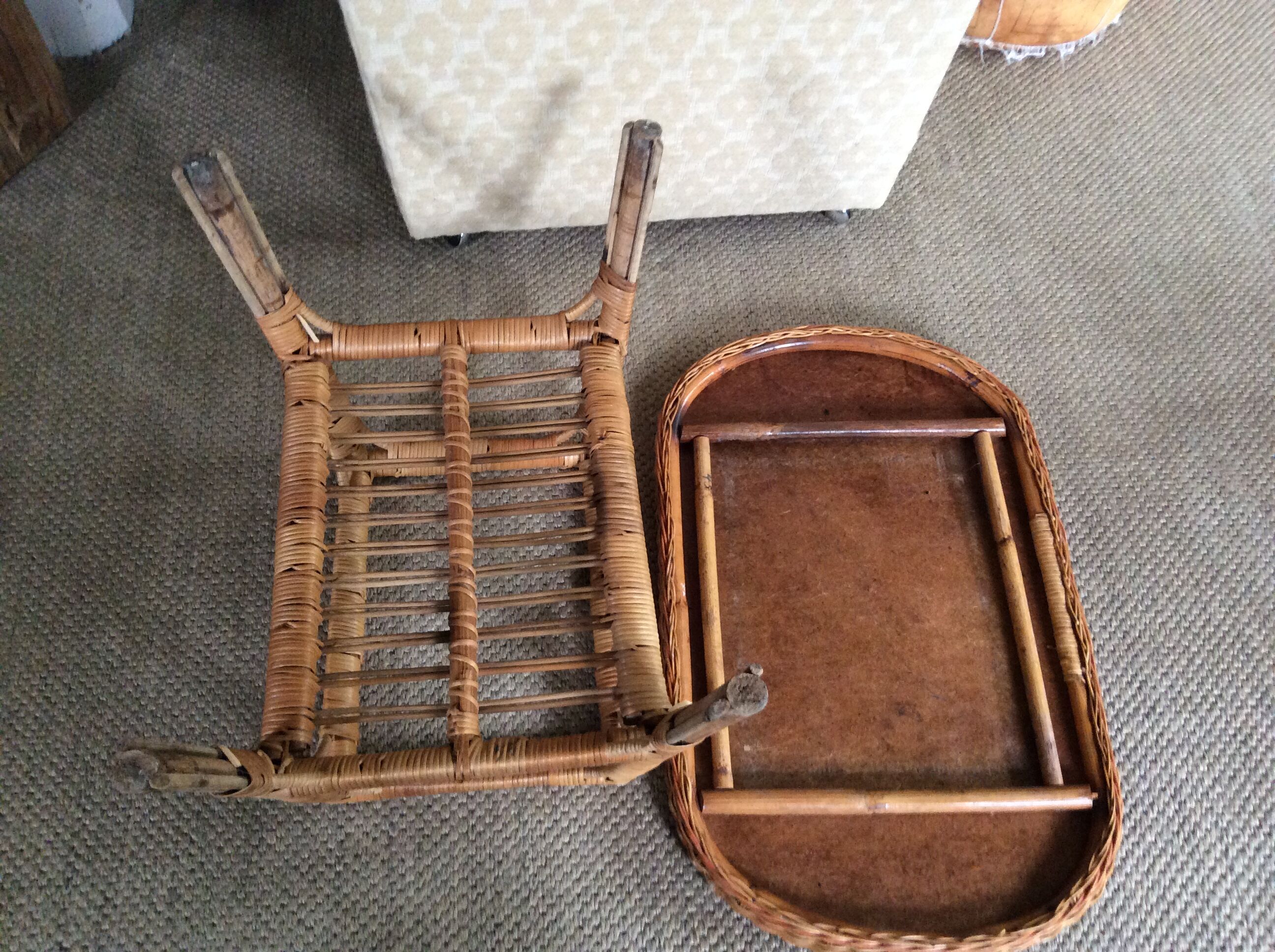 Rattan coffee table