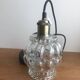 Suspension Avec Globe En Verre Vintage Système Électrique Neuf