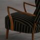 Danish mid-century chaise longue with a convertible backrest in oak, Viggo Boesen, 1950s.