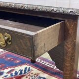 19th century English oak side table
