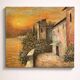 Mediterranean sunset oil on canvas signed