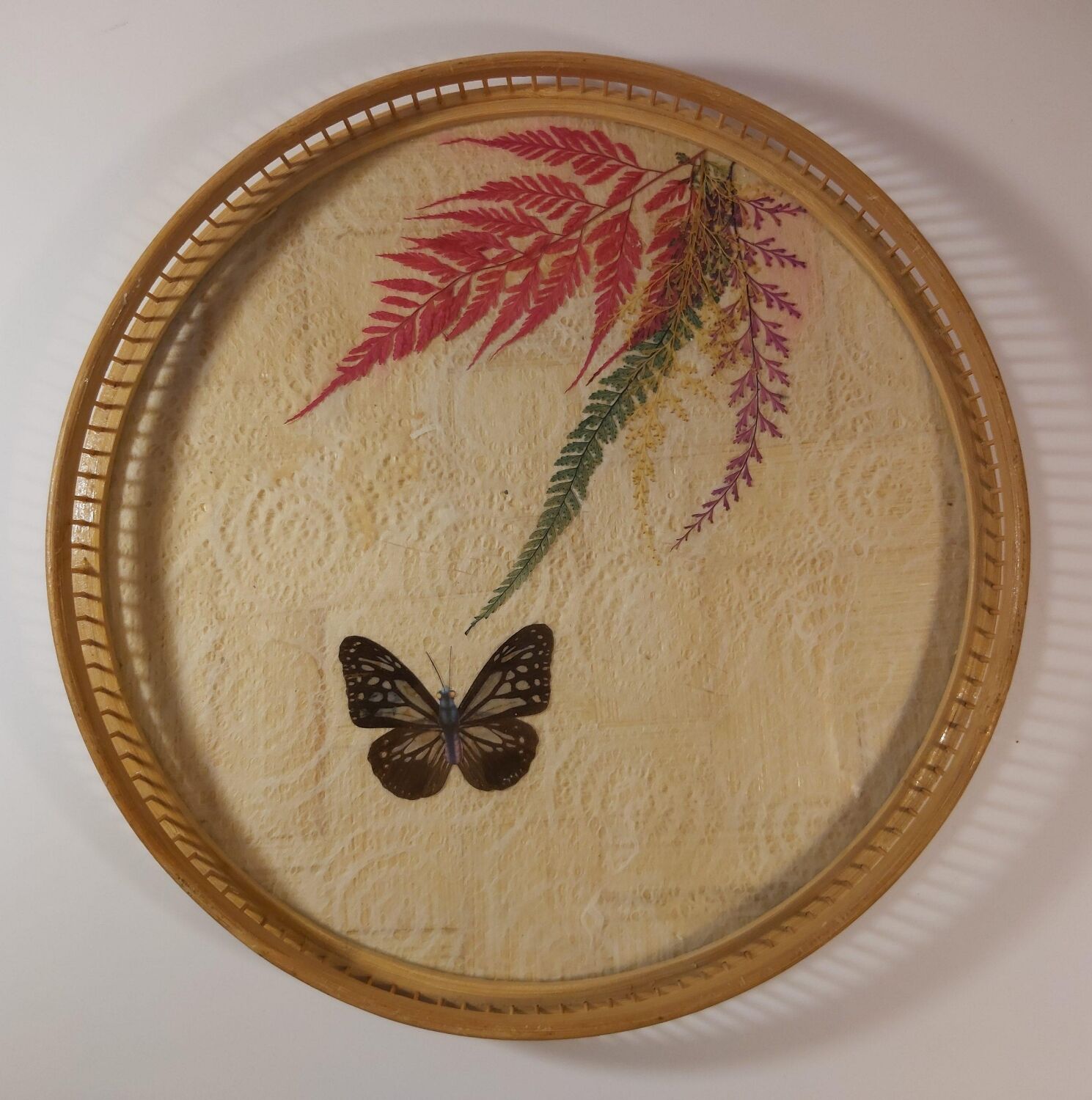 Top and coaster butterfly from the 70s