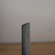 Soliflore or vintage candle holder in silver-plated metal – Fluted column on a square base