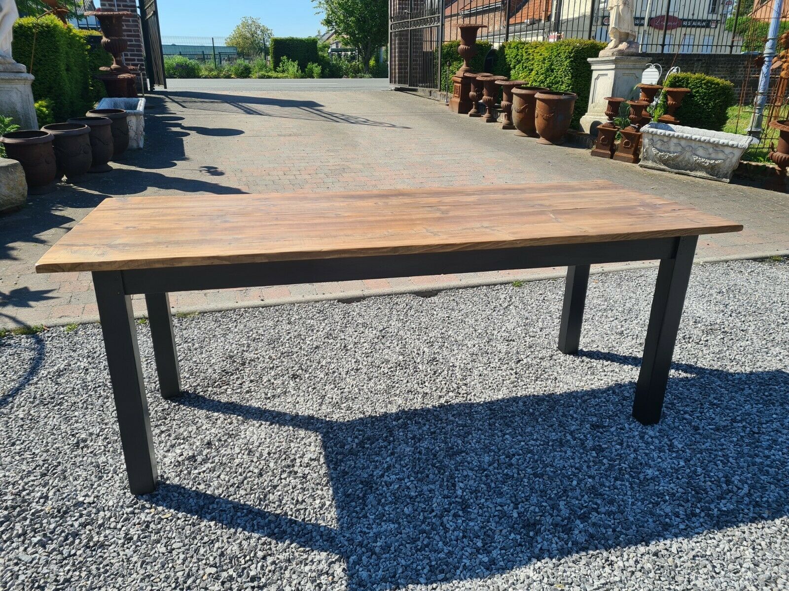Patinated fir farmhouse table