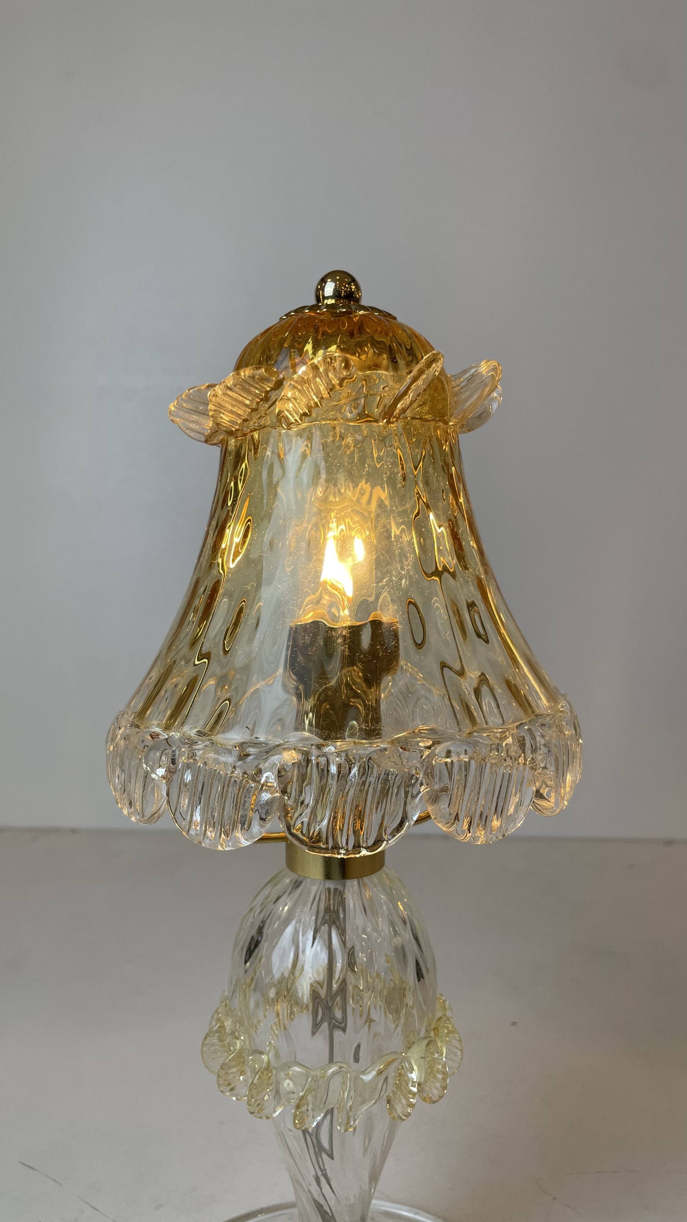 Murano Table Lamp in the style of Barovier & Toso, 1980s
