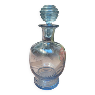 Art Deco blue carafe