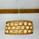 Suspension rotin et feuilles de palme style jungle chic
