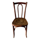 Bistro chair in curved beech and embossed seat