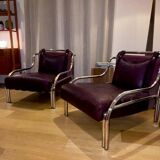 Pair of Gae Aulenti stringa armchairs