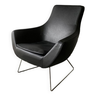 Fauteuil italien moderne du milieu du siècle des années 1970 par Prestigio