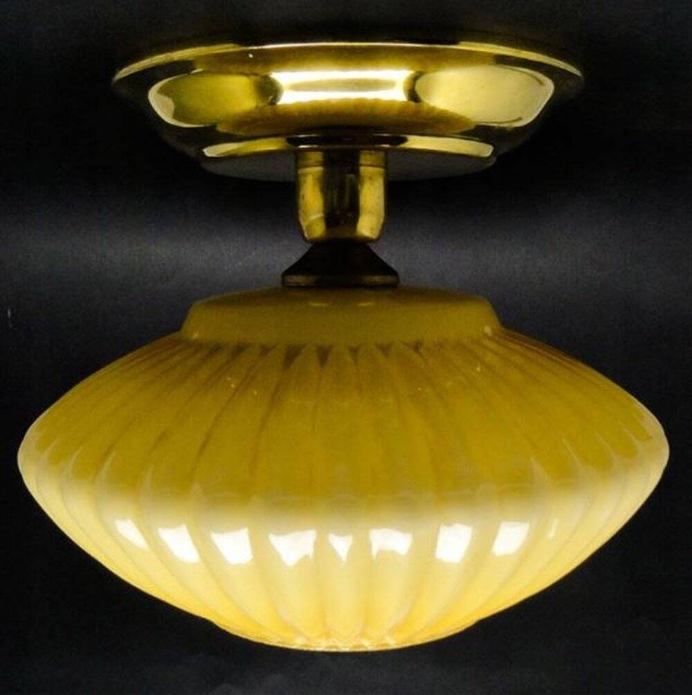 Art Deco pendant lamp, Poland, 1950s