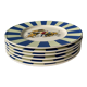 Series of 6 K&G Lunéville dessert plates, circus theme