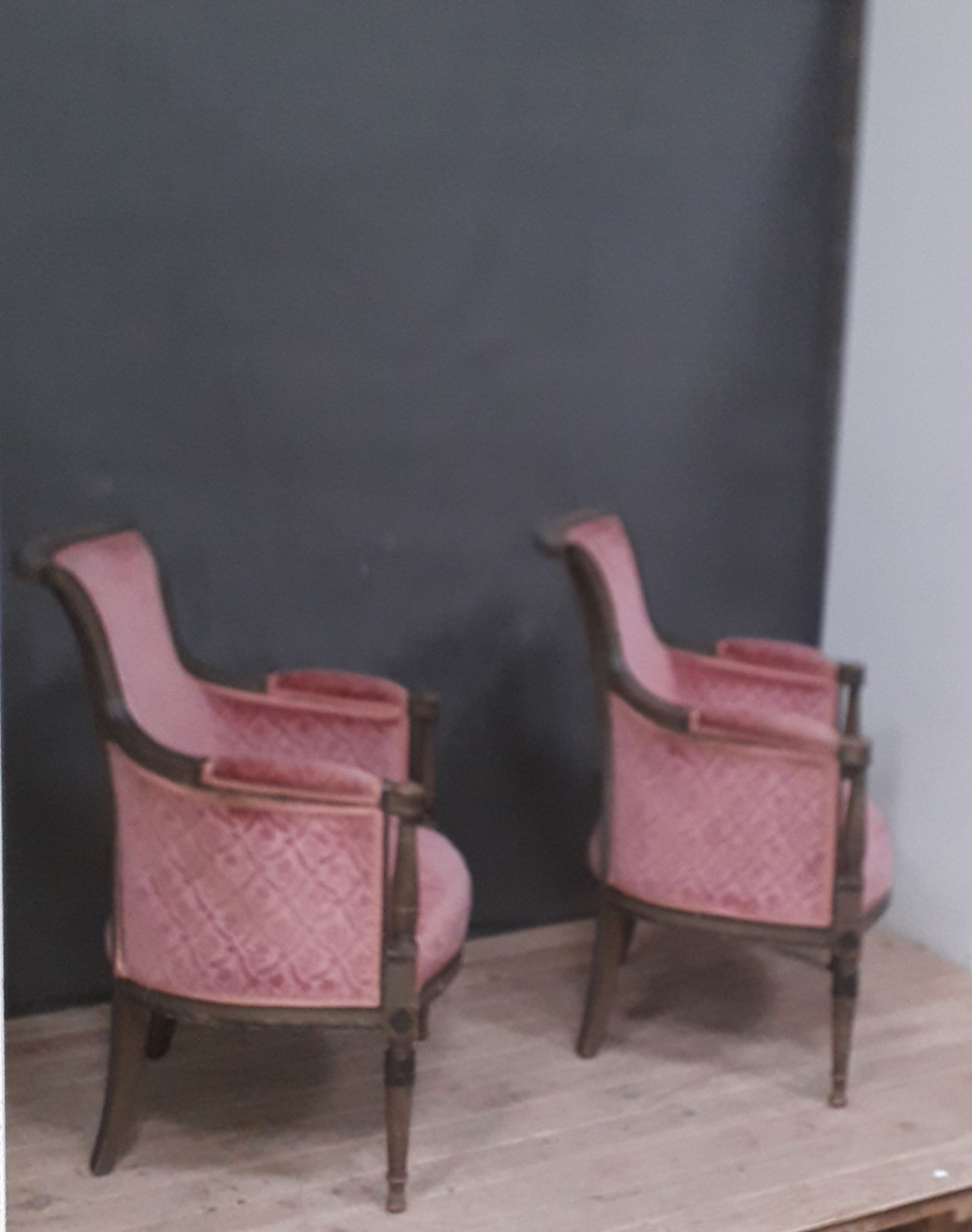 Paire de bergères de style directoire
