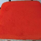 Lot de 4 anciennes chaises en tissus moumoute année 60 vintage