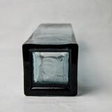 Sommerso vase by Petr hora, blue glass, golden edges, Czech Republic, 1970