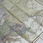 Très grande carte 93x73 : Europe Physique et Politique, imprimée par L