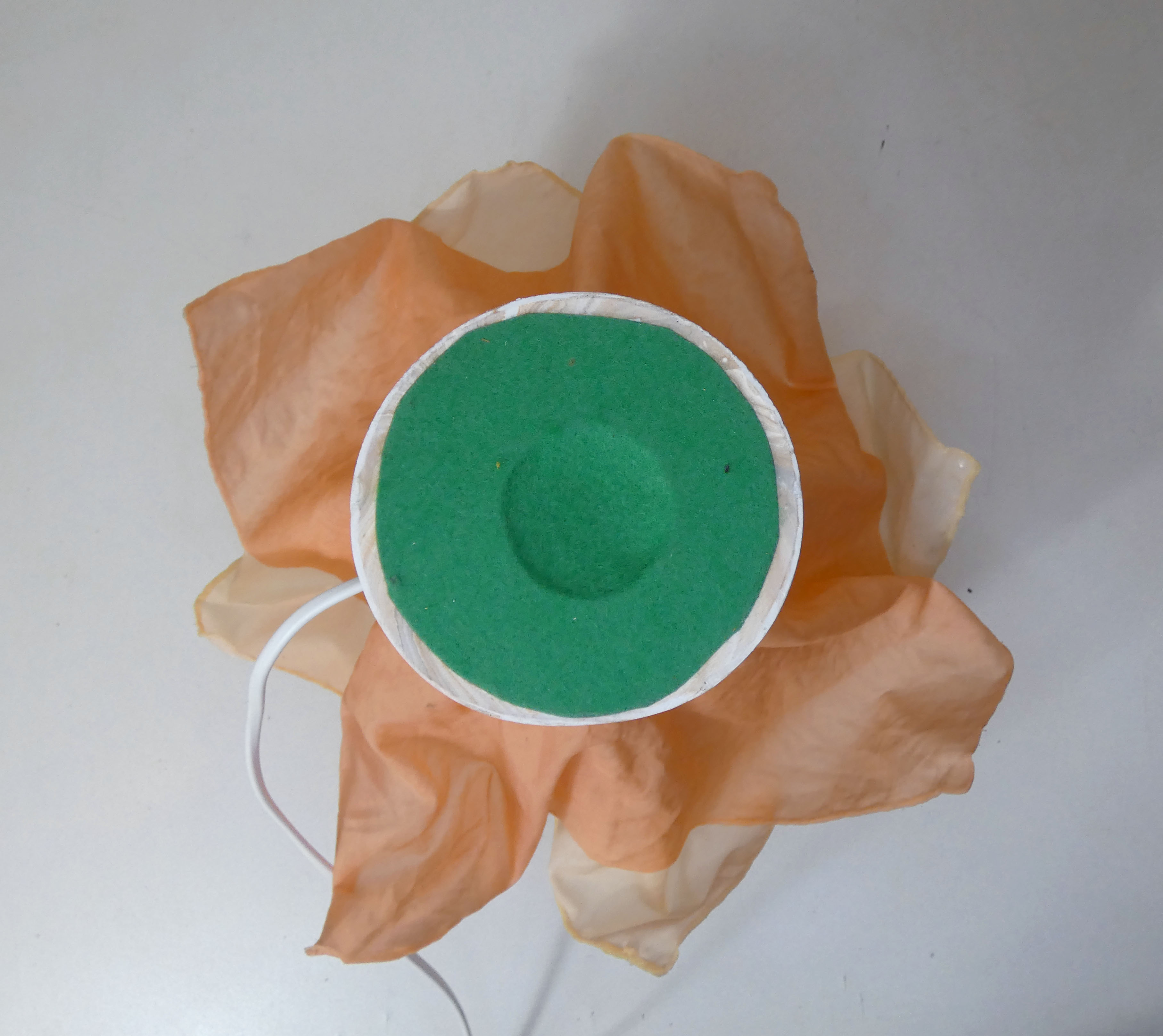 Vintage pink draped lamp jannalights