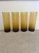 4 verres ambrés