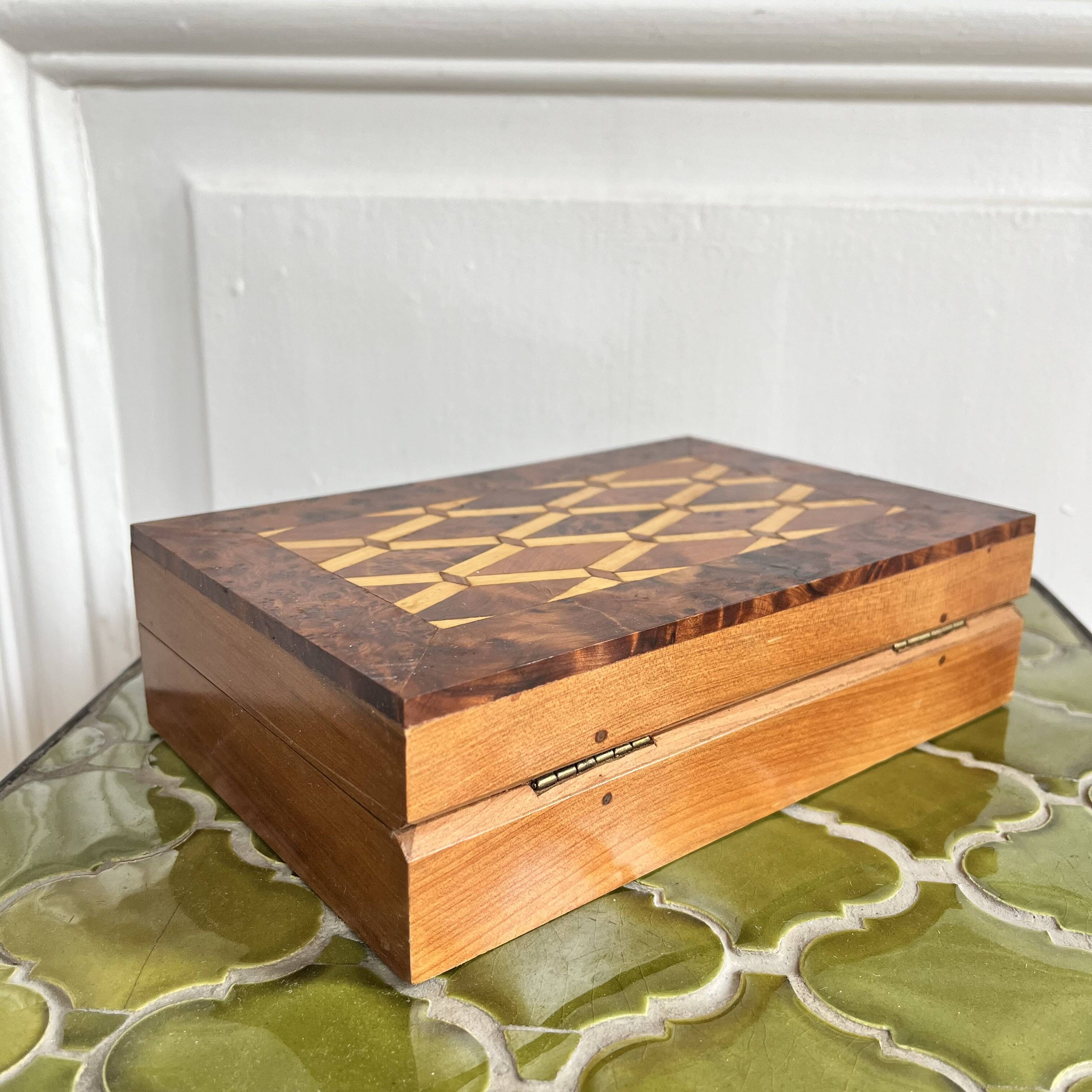 Wooden marquetry box