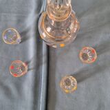 Service à liqueur à pois vintage