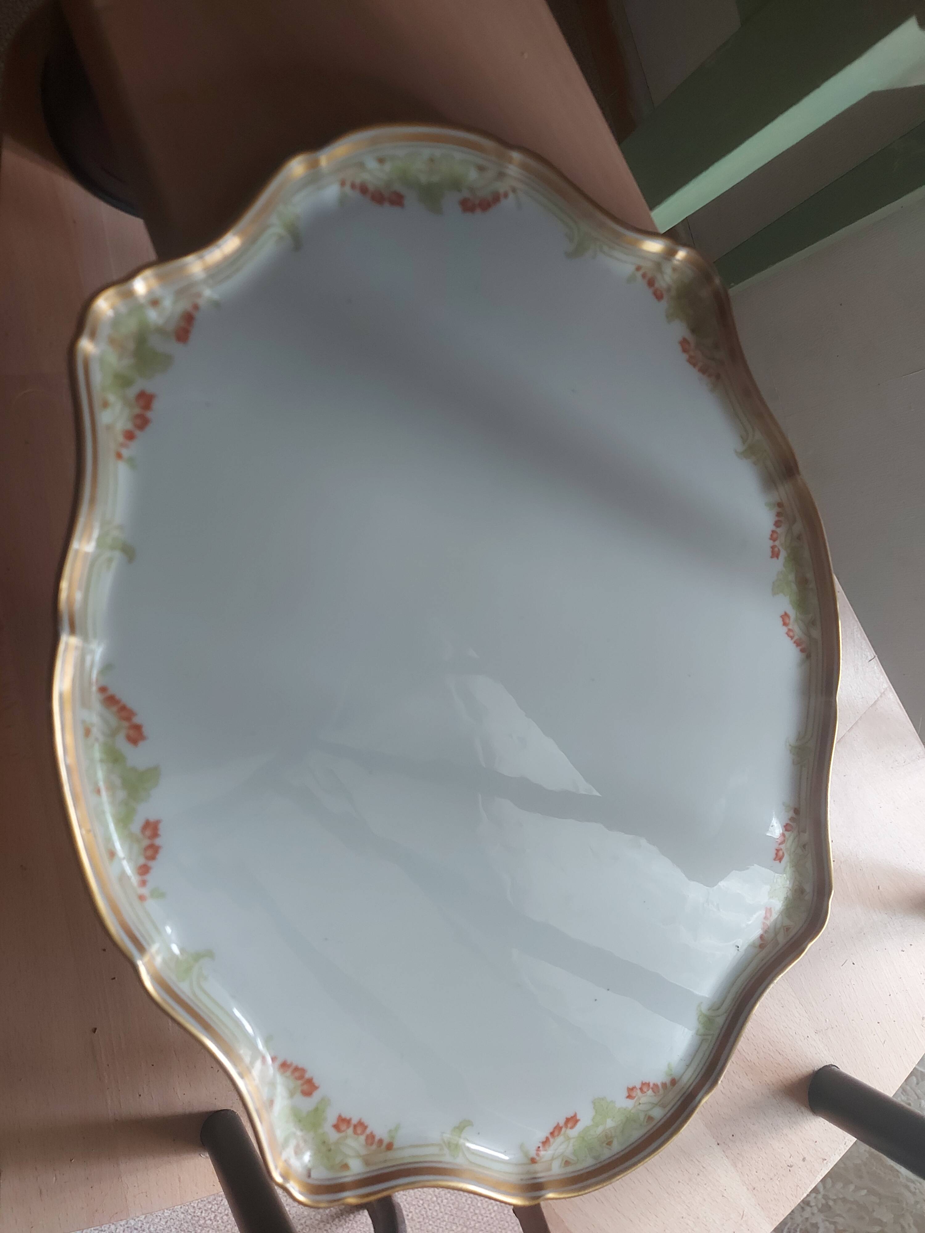 Large Limoges faience dish Bawo & Dotter Elite Works
