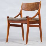 Mid-Century Dining Chairs in Teak by Vestervig Erikson for Brdr. Tromborg, 1960s, Set of 4