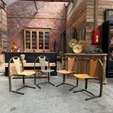 Set of 24 Baumann chairs from the 80s