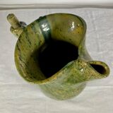 Glazed clay sangria pitcher