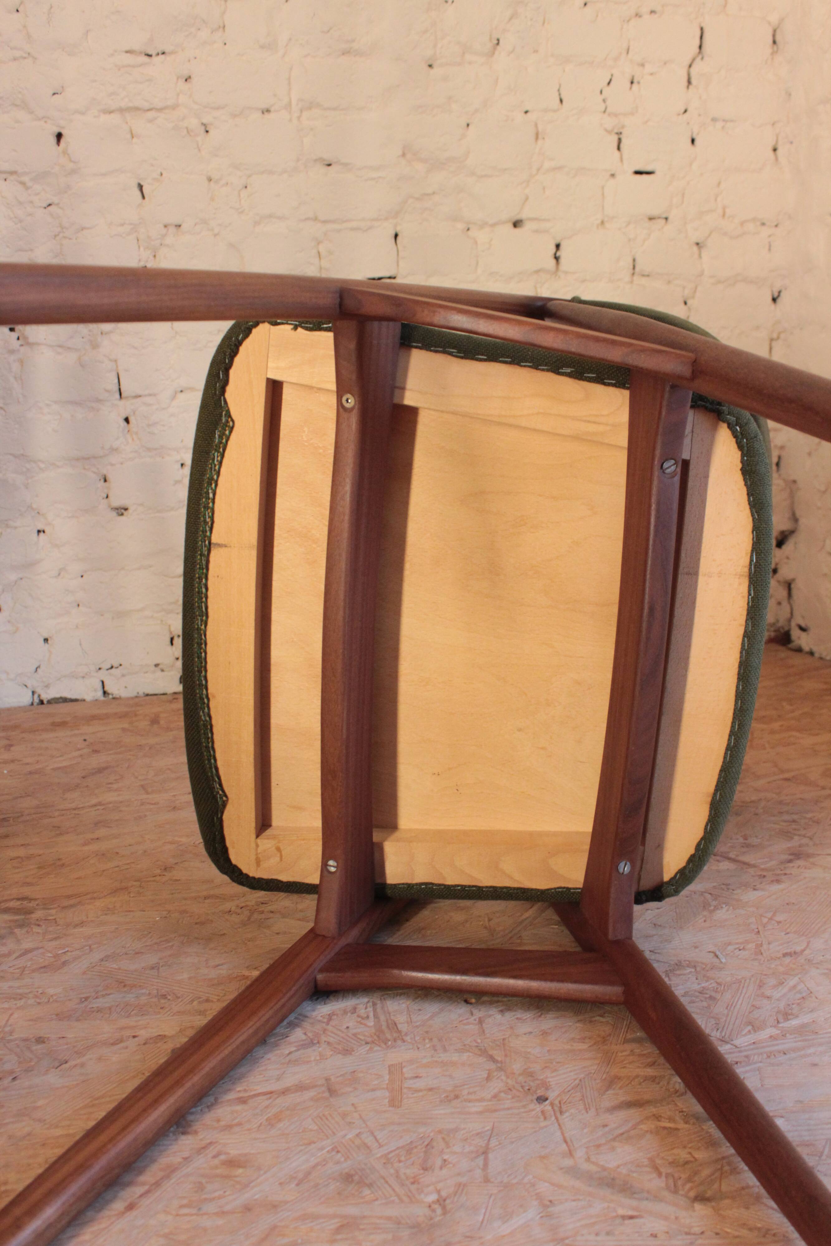 6 vintage Scandinavian chairs by Th. Harlev for Farstrup Mobler, Denmark 1950