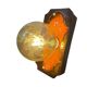 Vintage ceramic wall sconce, fat lava