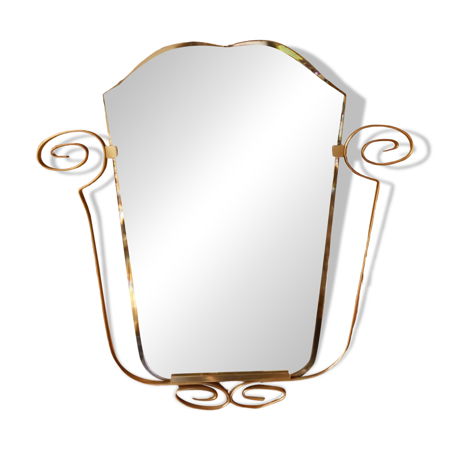Vintage beveled mirror