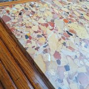 Art deco sideboard marble top, old buffet furniture, vintage dresser