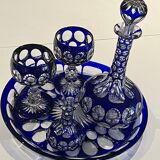 Aperitif service - Bohemian crystal - Like new