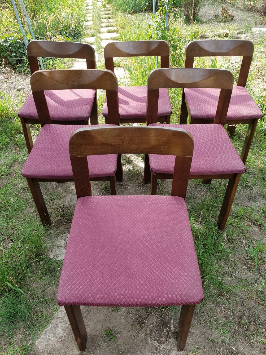 Series of 6 chairs 1970