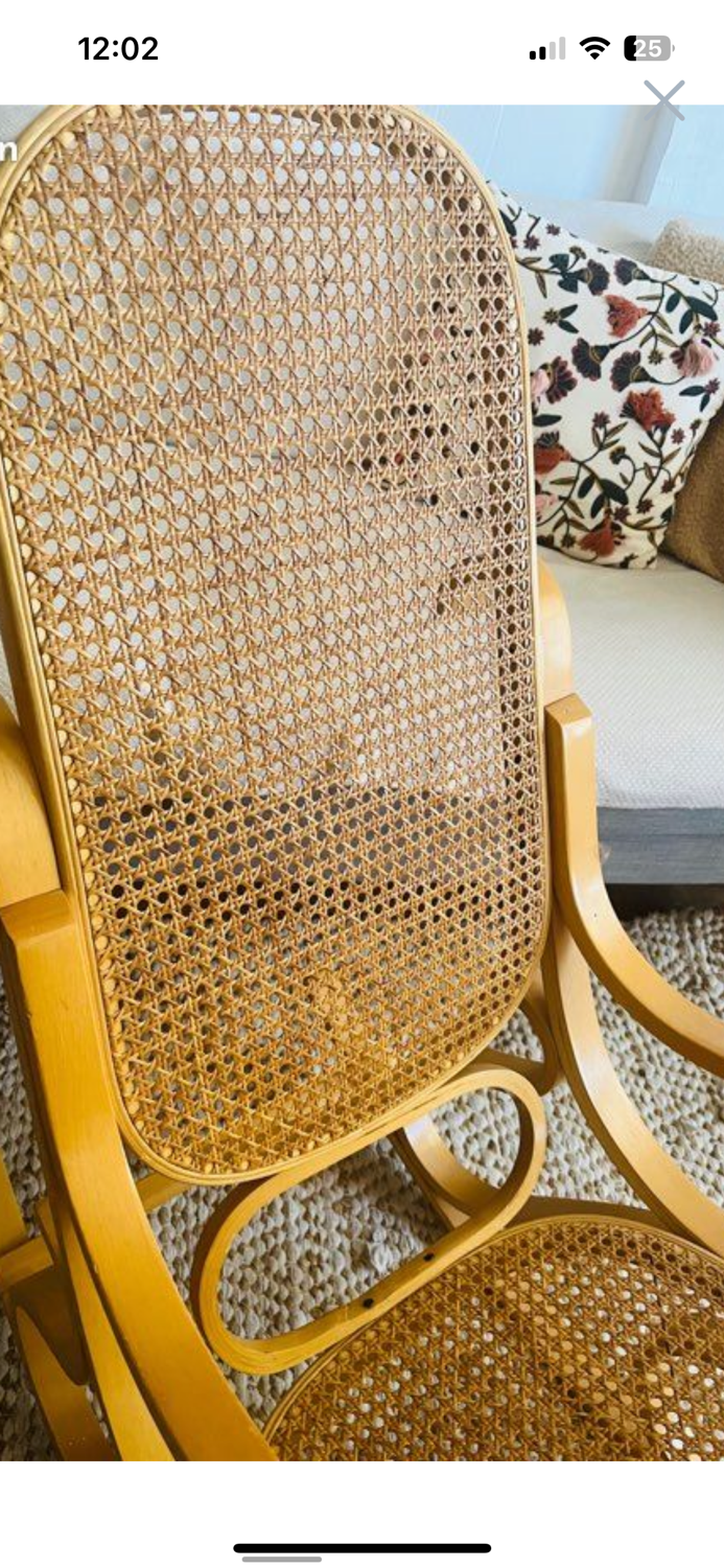 Rocking-chair cannage